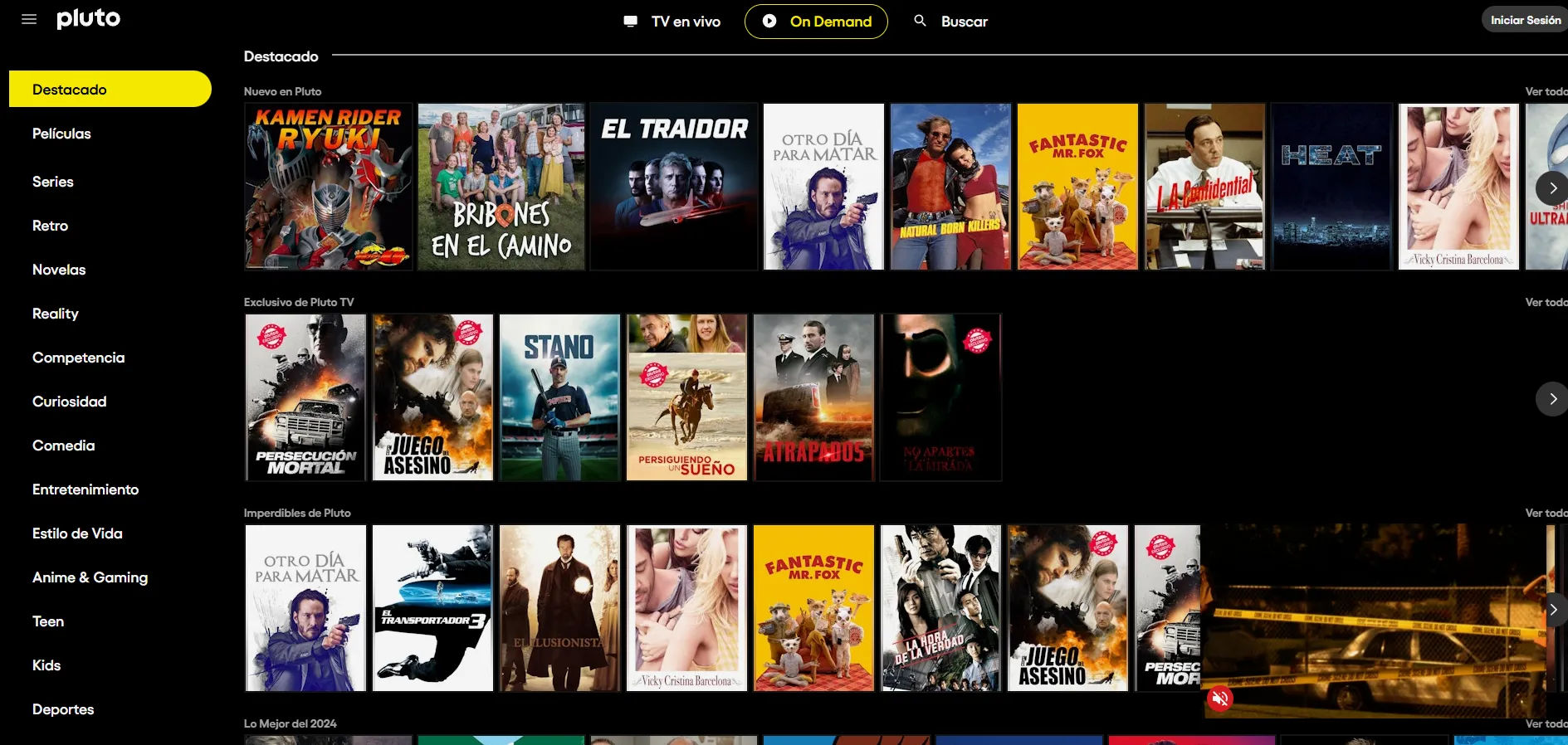 Scraping PlutoTV